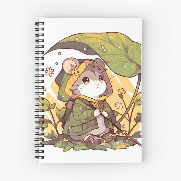 Item preview, Cozy Forest Hamster Under the Leaf designed and sold by PrintablePalace.