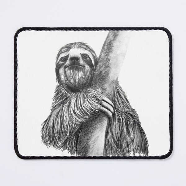 Item preview, SLOTH - Curious Tree Sloth Drawn by Emily Albright designed and sold by ARTwithAlbright.