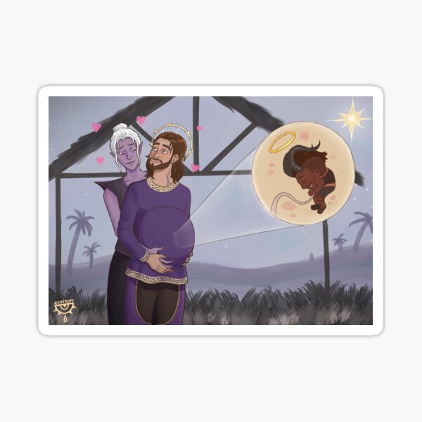 Aperçu de l'œuvre Gale Dekarios enceinte (mème) | BG3 créée et vendue par ZentropyArt.