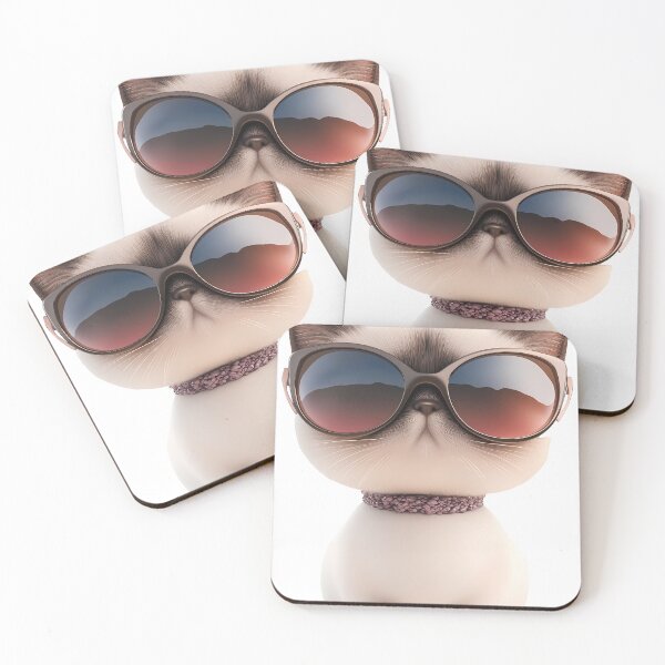 Item preview, Cool cat in summer outfit designed and sold by cherkishop.