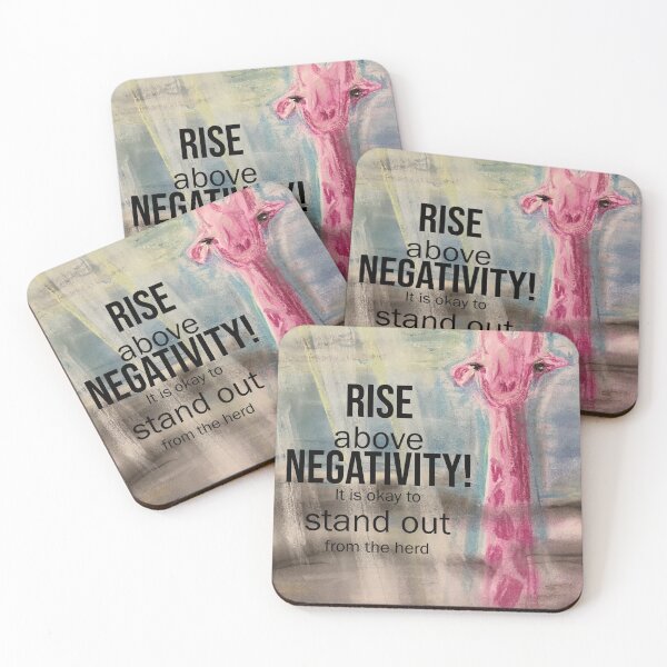 Item preview, Be positive giraffe designed and sold by Fee Blyth.