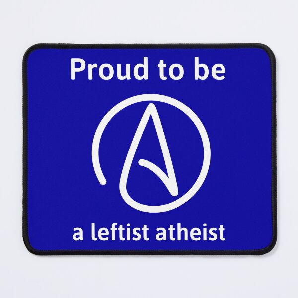 Item preview, Proud to be a leftist atheist  designed and sold by Rachel the Artist .