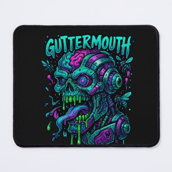 Item preview, GutterMouth Cyber Zombie T-Shirt designed and sold by Thaivi Design.