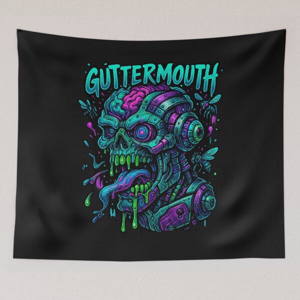 Item preview, GutterMouth Cyber Zombie T-Shirt designed and sold by Thaivi Design.