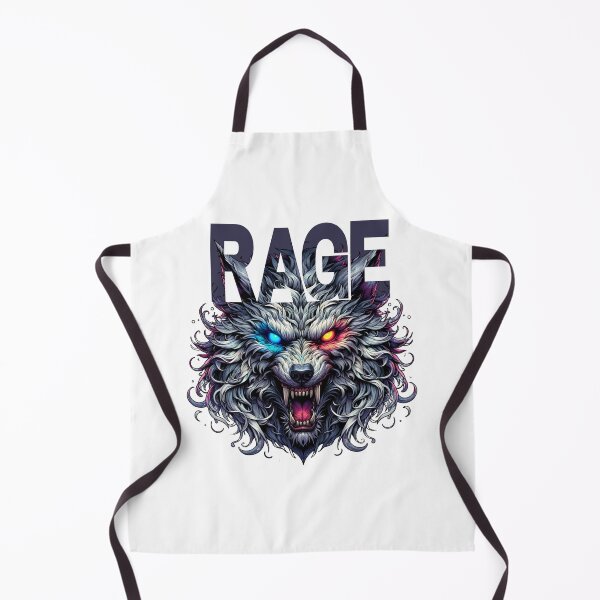 Item preview, "RAGE Wolf – Dual-Eyed Beast Unleashed" designed and sold by Karim-Karem.