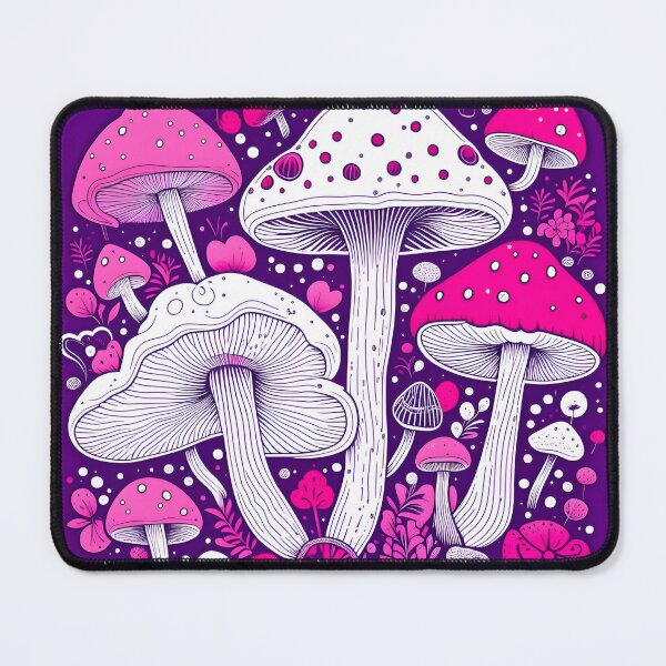 Item preview, Mushroom Toadstools in pink and purple  designed and sold by rainbowdee.