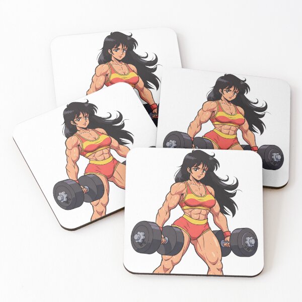 Item preview, Muscular Woman Anime Strength designed and sold by JonelleTshirts.