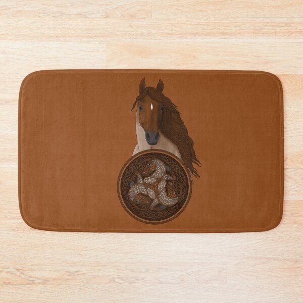 Item preview, Red Roan Horse with Celtic Horse Knotwork designed and sold by DappledMoon.