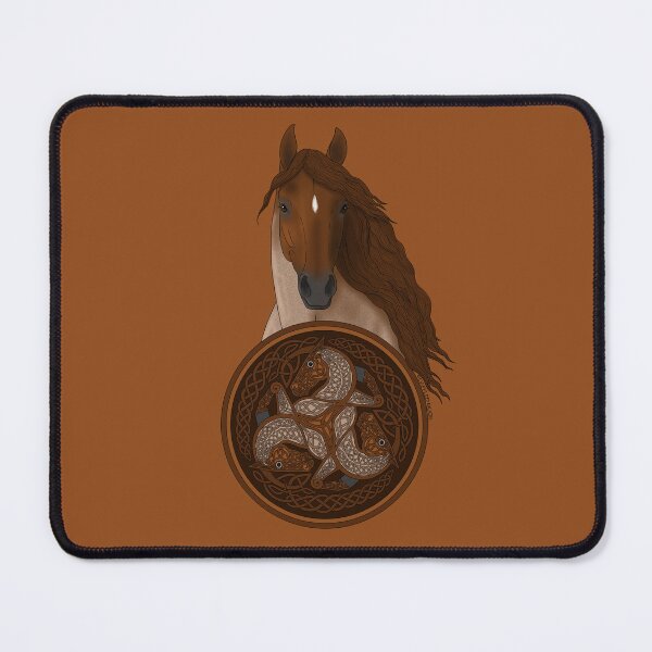 Item preview, Red Roan Horse with Celtic Horse Knotwork designed and sold by DappledMoon.