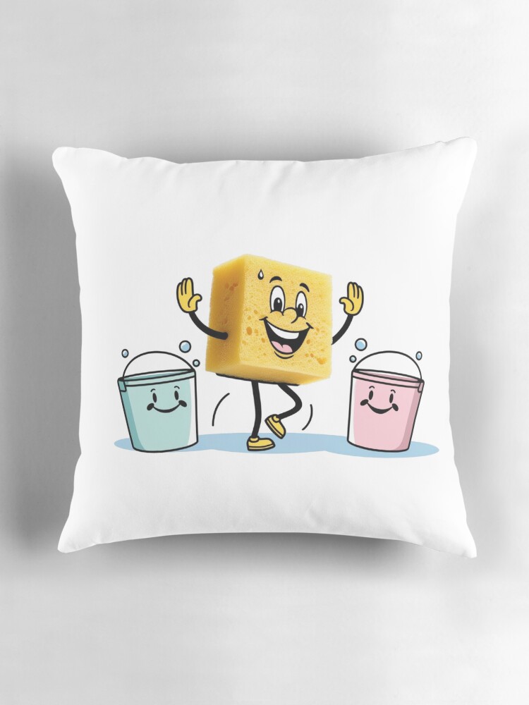 Thumbnail 3 of 4, Pillow, Cleaning Day Vibes designed and sold by LipaS07.