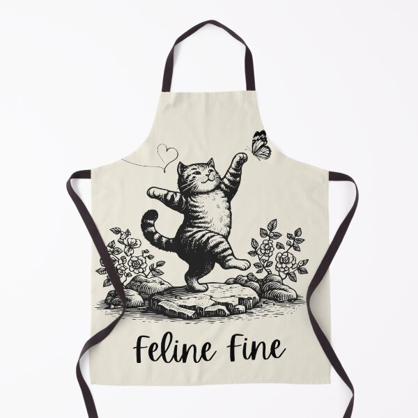 Artikelvorschau, Lispe Feline Fine – Tanzende Katze Retro Illustration entworfen und verkauft von Lispe-Designs.