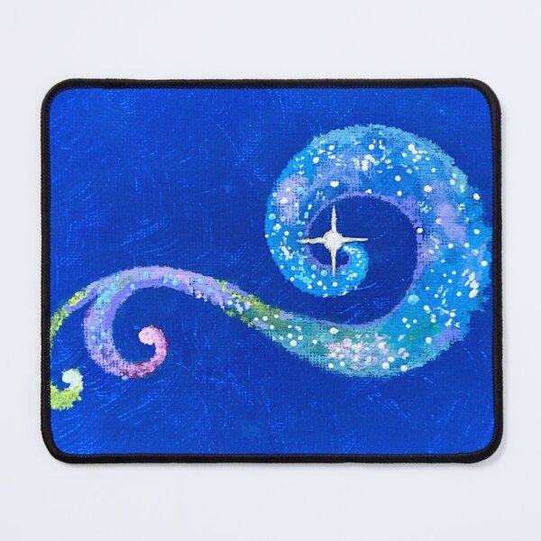 Item preview, Cosmic Swirl, Celestial Abstract Canvas Painting designed and sold by Art by Agnes Bosze.