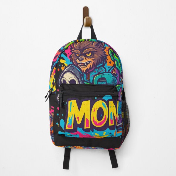 Artikelvorschau, Monster Mash – Neonfarbenes Rundhals-T-Shirt entworfen und verkauft von Thaivi Design.