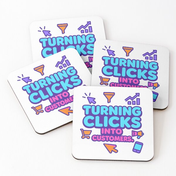 Item preview, Turning Clicks into Customers – Funny Digital Marketer Gift Design designed and sold by WorkBuddyGifts.