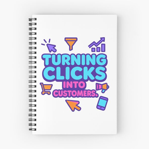 Item preview, Turning Clicks into Customers – Funny Digital Marketer Gift Design designed and sold by WorkBuddyGifts.