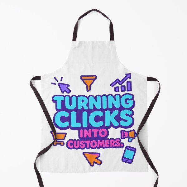 Item preview, Turning Clicks into Customers – Funny Digital Marketer Gift Design designed and sold by WorkBuddyGifts.