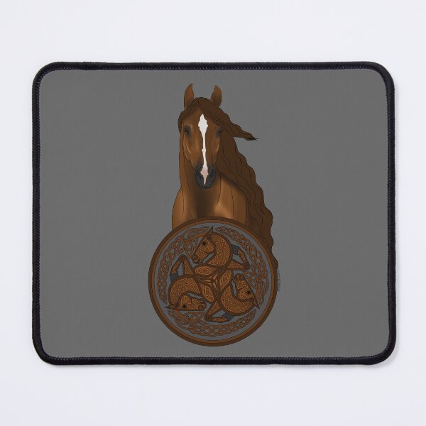 Item preview, Chestnut Horse with Celtic Horse Knotwork designed and sold by DappledMoon.