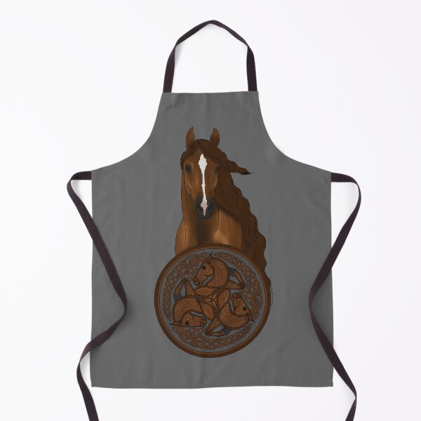 Item preview, Chestnut Horse with Celtic Horse Knotwork designed and sold by DappledMoon.