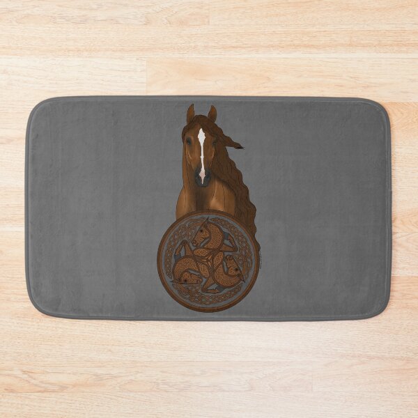 Item preview, Chestnut Horse with Celtic Horse Knotwork designed and sold by DappledMoon.