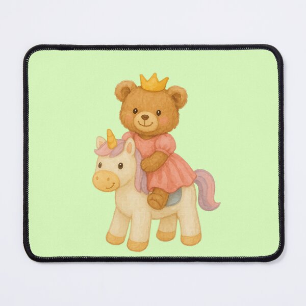 Item preview, Princess Teddy on Her Unicorn designed and sold by PixeMeAus.