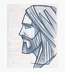 Jesus Christ Face illustration Photographic Print