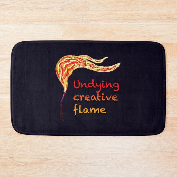 Item preview, Undying Creative Flame, Original Canvas Painting Art Design designed and sold by Art by Agnes Bosze.