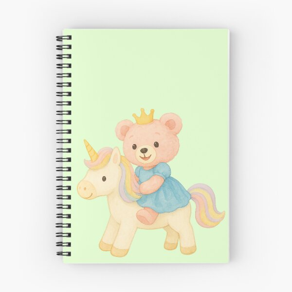 Item preview, Pink Princess Teddy on Her Unicorn designed and sold by PixeMeAus.
