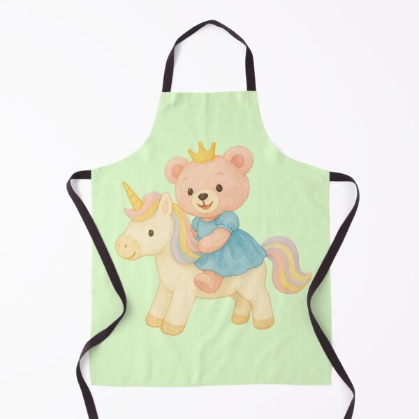 Item preview, Pink Princess Teddy on Her Unicorn designed and sold by PixeMeAus.