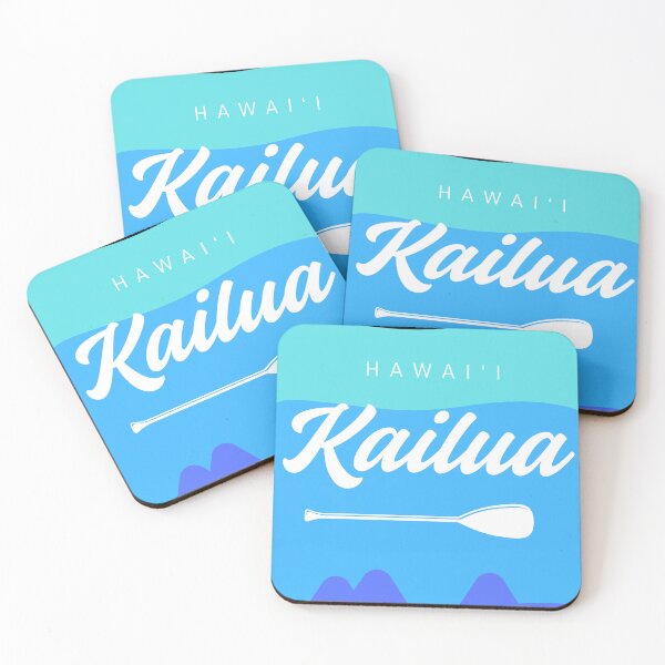 Item preview, Kailua Hawaii Surfboard Design with Mokes Island View designed and sold by alohagiftbox.