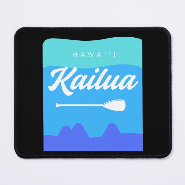 Item preview, Kailua Hawaii Surfboard Design with Mokes Island View designed and sold by alohagiftbox.