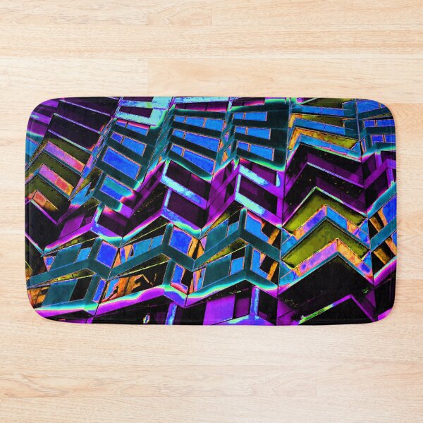 Item preview, Dancing Rectangles in Blue designed and sold by RiverDeeDesigns.