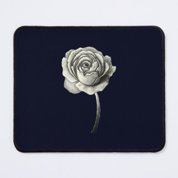 Item preview, Glowing Rose in the Dark, Flower Painting on Black Canvas designed and sold by Art by Agnes Bosze.