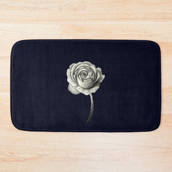 Item preview, Glowing Rose in the Dark, Flower Painting on Black Canvas designed and sold by Art by Agnes Bosze.