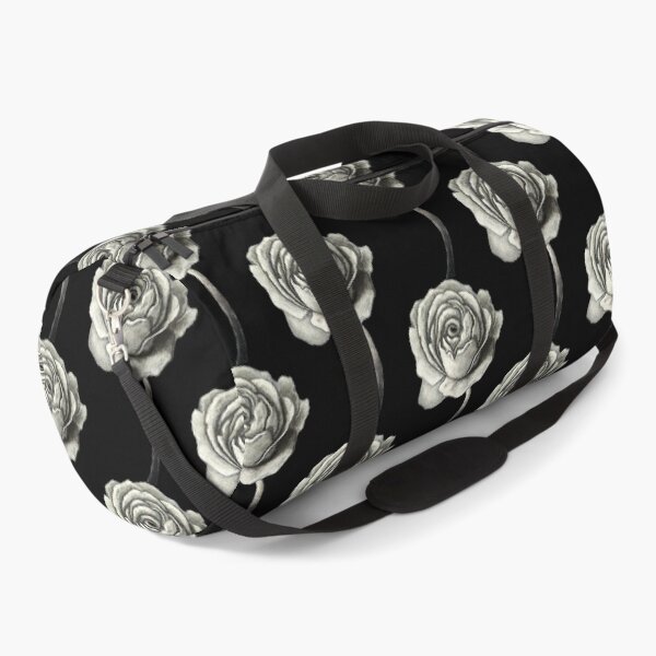 Item preview, Glowing Rose in the Dark, Flower Painting on Black Canvas designed and sold by Art by Agnes Bosze.