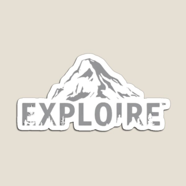 Aperçu de l'œuvre EXPLOREZ l'aventure en montagne – Silhouette de randonnée nature M22 créée et vendue par M22--.