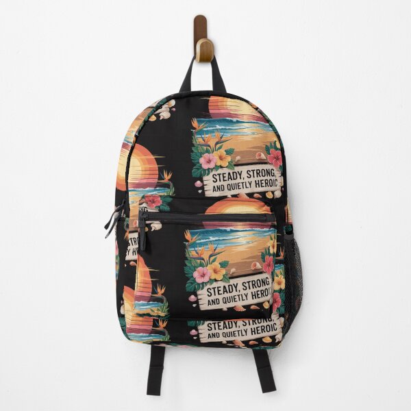 Item preview, Steady, Strong, and Quietly Heroic – Vintage Sunset Beach Father's Day Art designed and sold by InspiredCreatives.