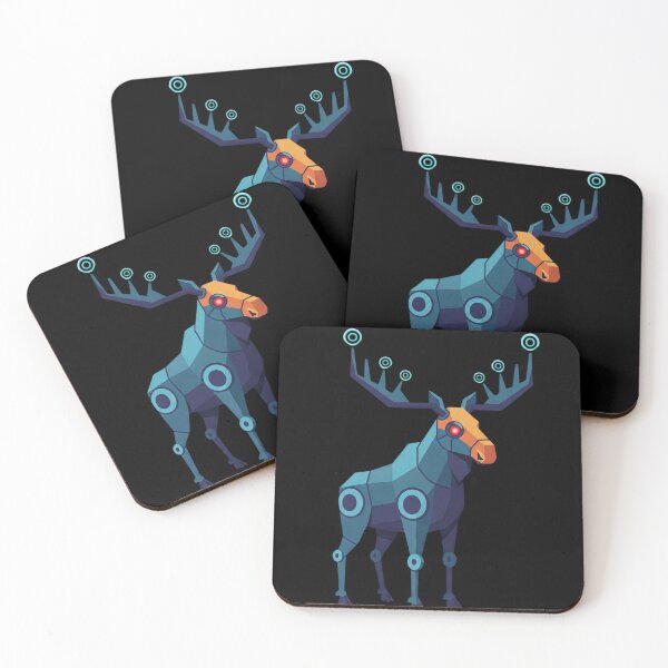 Item preview, Cyber Moose: Glowing Antlers and Red Eye Design by EgyApe designed and sold by egyape ⭐⭐⭐⭐⭐.