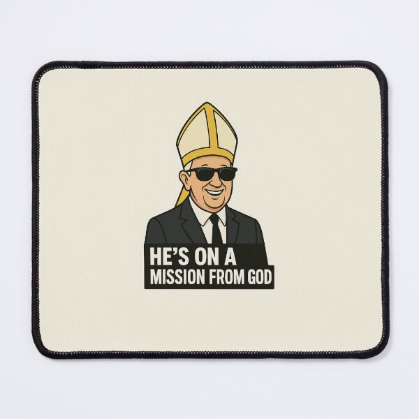 Item preview, Pope Leo XIV Blues Brothers Sticker – “He’s on a Mission from God” designed and sold by DPS Phase Stickers.