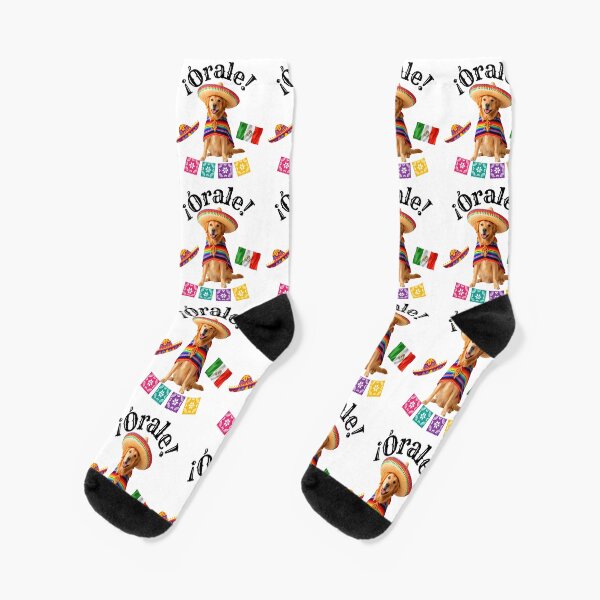 Item preview, ¡Órale Golden Retriever! – Fiesta Dog in Sombrero and Poncho with Mexican Flag designed and sold by Fredster1966.