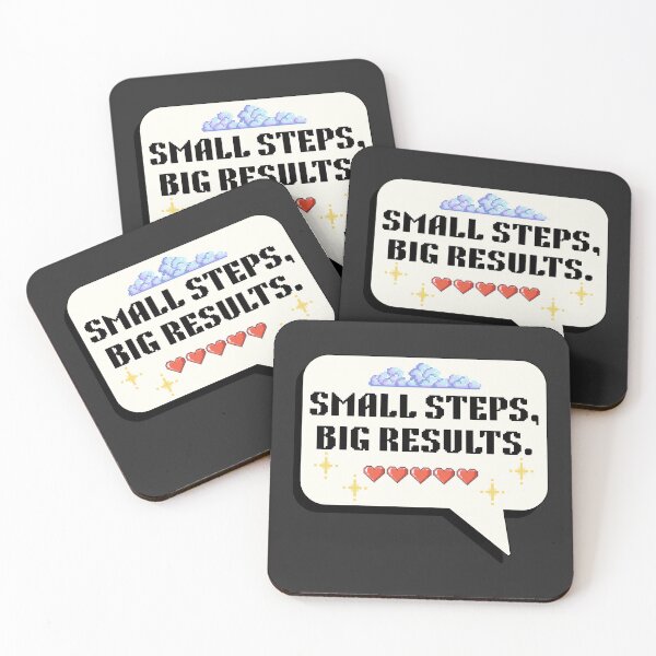 Item preview, Small Steps Big Results quote designed and sold by AngArtninovy.