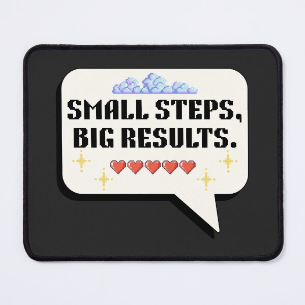 Item preview, Small Steps Big Results quote designed and sold by AngArtninovy.
