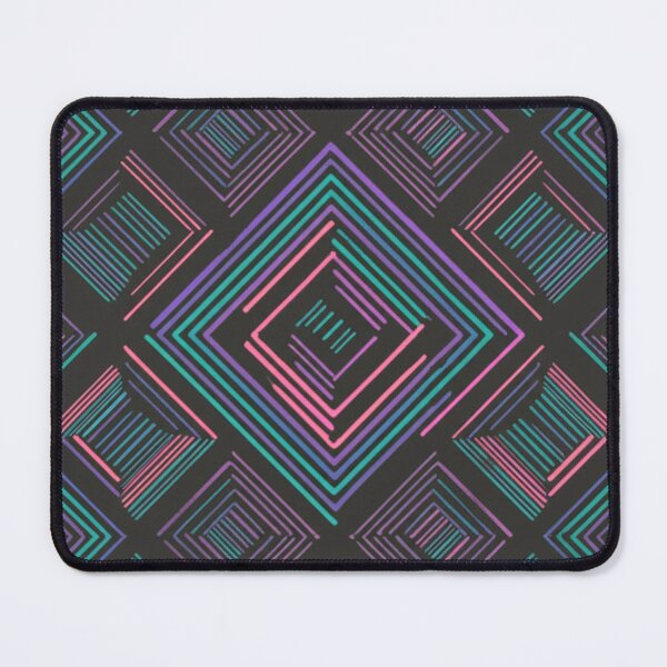 Item preview, Neon Diamonds on Dark Grid designed and sold by JonelleTshirts.