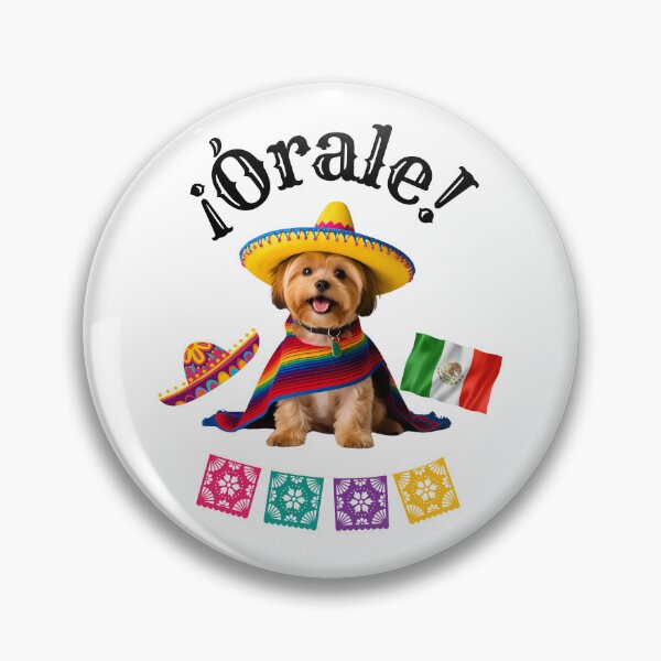 Item preview, ¡Órale Yorkipoo! Fiesta Pup in Sombrero, Poncho, and Mexican Flag Fun designed and sold by Fredster1966.