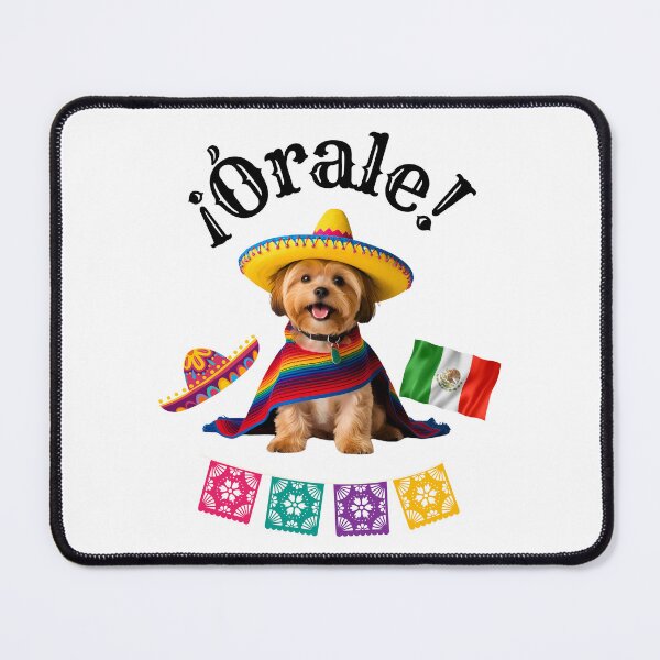 Item preview, ¡Órale Yorkipoo! Fiesta Pup in Sombrero, Poncho, and Mexican Flag Fun designed and sold by Fredster1966.