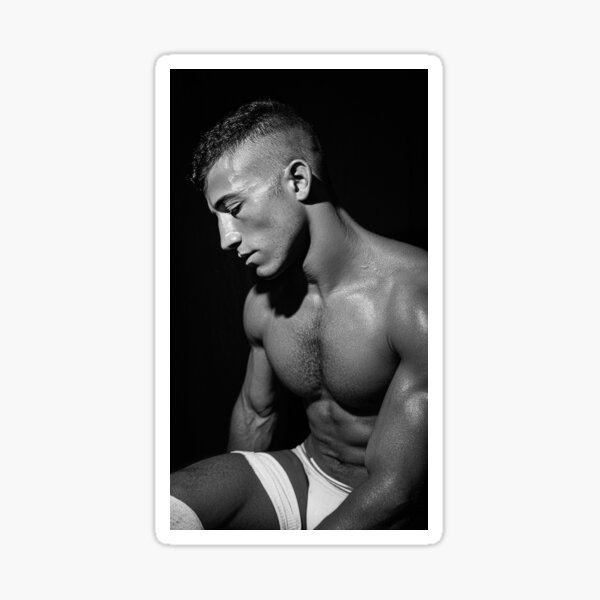 Aperçu de l'œuvre Lutteur masculin dominant en sueur créée et vendue par Atlas Kai.
