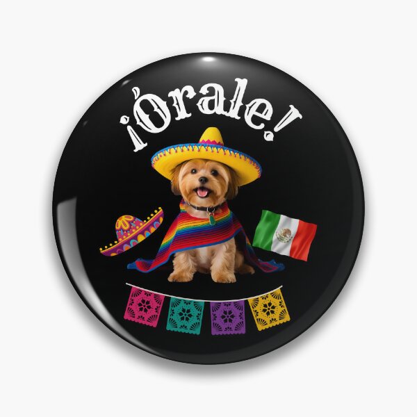 Item preview, ¡Órale Yorkipoo! Fiesta Pup in Sombrero, Poncho, and Mexican Flag Fun designed and sold by Fredster1966.