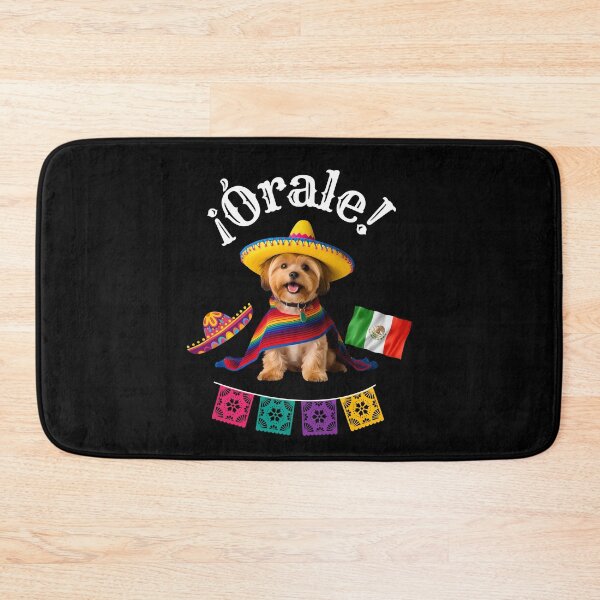 Item preview, ¡Órale Yorkipoo! Fiesta Pup in Sombrero, Poncho, and Mexican Flag Fun designed and sold by Fredster1966.