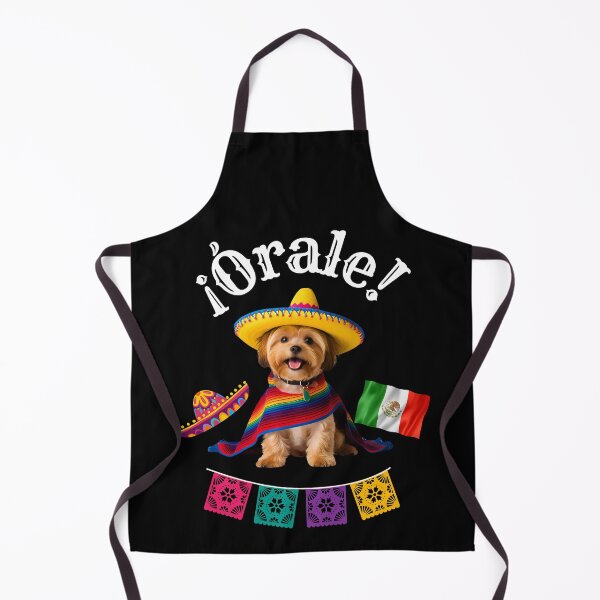 Item preview, ¡Órale Yorkipoo! Fiesta Pup in Sombrero, Poncho, and Mexican Flag Fun designed and sold by Fredster1966.