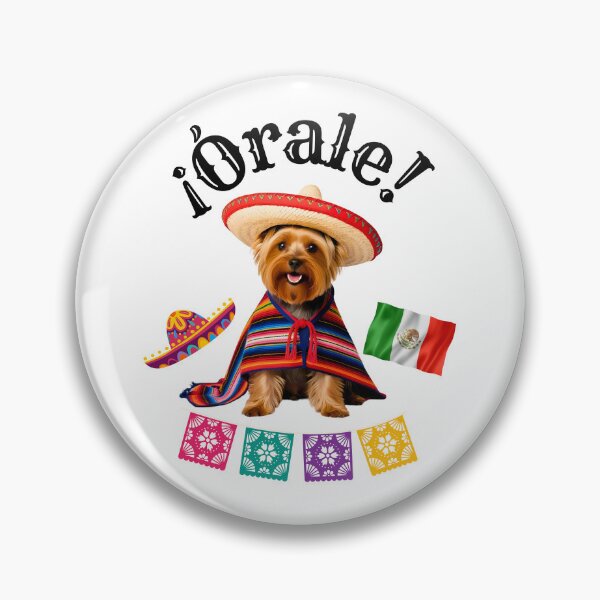 Item preview, ¡Órale Yorkshire Terrier! Fiesta Yorkie in Sombrero, Poncho & Mexican Flair designed and sold by Fredster1966.