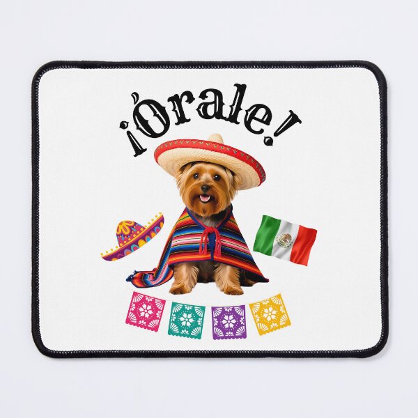 Item preview, ¡Órale Yorkshire Terrier! Fiesta Yorkie in Sombrero, Poncho & Mexican Flair designed and sold by Fredster1966.
